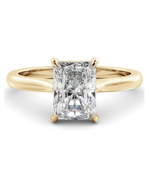 Solitaire Ring with 1.50 CT Radiant Moissanite