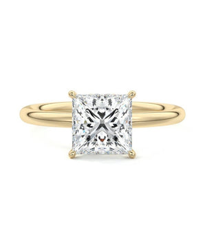 Solitaire Ring with 1.20 CT Princess Moissanite