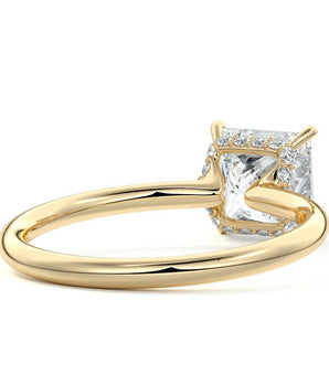 Solitaire Ring with 1.20 CT Princess Moissanite