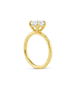 Solitaire Ring with 3.0 Ct Round Moissanite